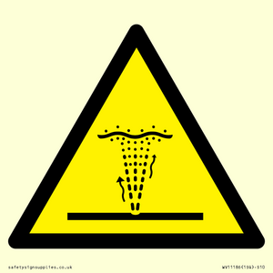 W515 Warning: Geyser (water/air) water jet